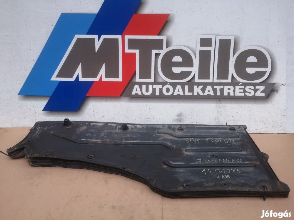 ÁR/DB! [GYÁRI BONTOTT] BMW - ALSÓ MOTORBURKOLAT - JOBB OLDALI - 7-ES
